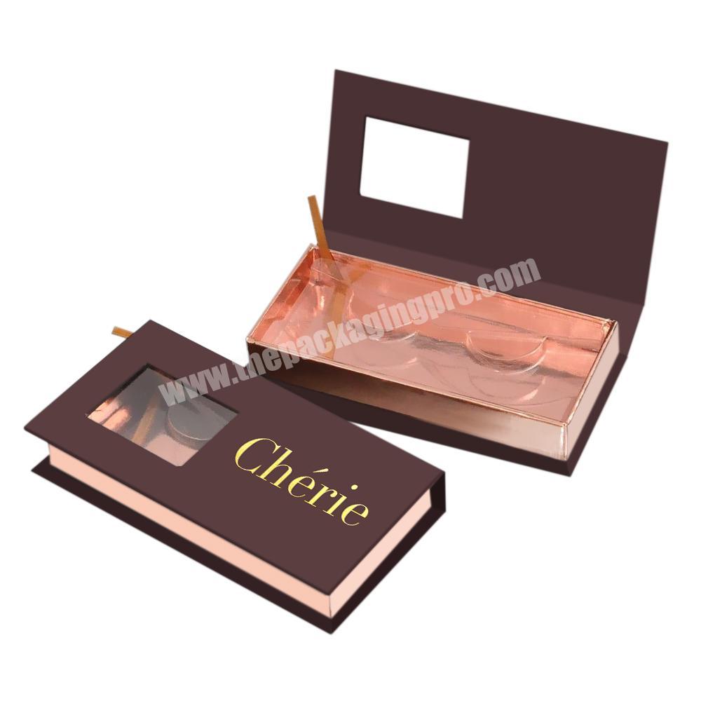 Customized Privite Lable Empty Eyelash Packinging Box For Eyelashes Package With Logo