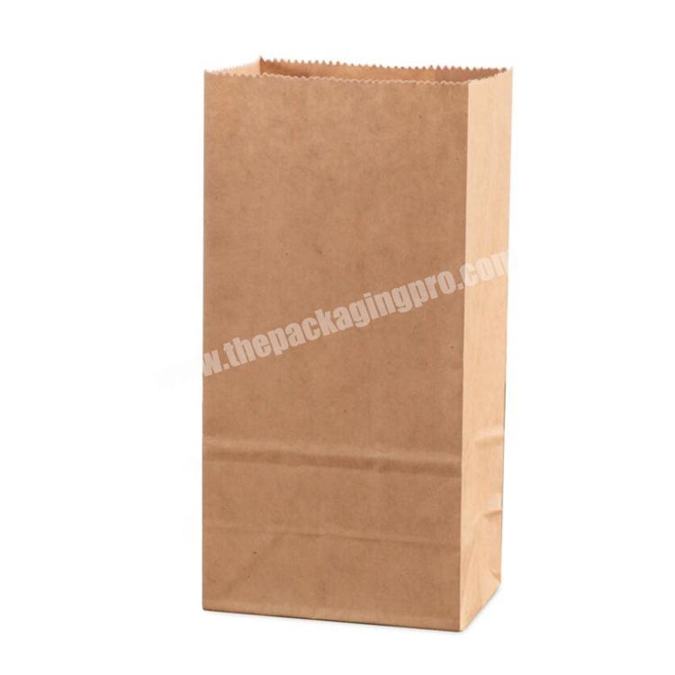 Customized Recyclable Restaurant Kraft Paper Bag for Take Away Food