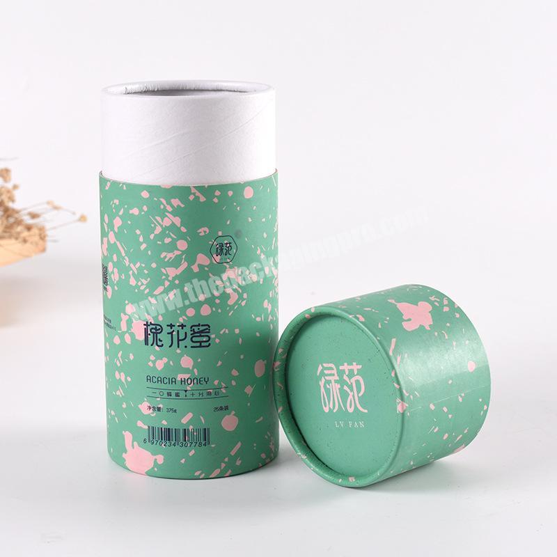Customized Recycled Food Grade Cardboard Container Tea Packaging Round Paper Tube