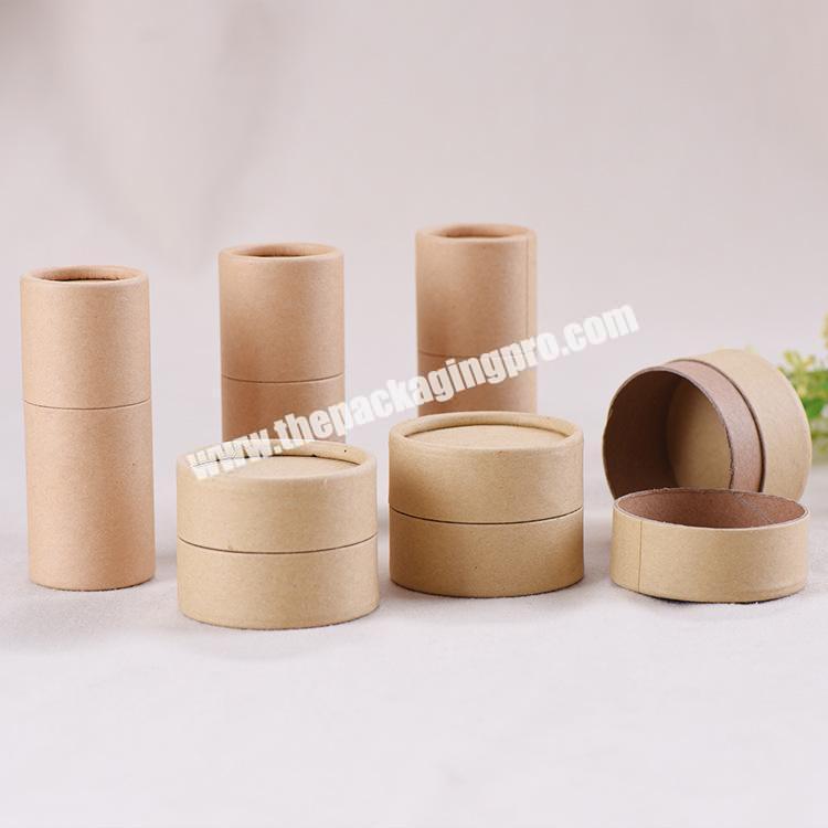 Customized Size Round Shape Recyclable Box Paper Cylinder Cosmetic Paper Tube Packaging Box