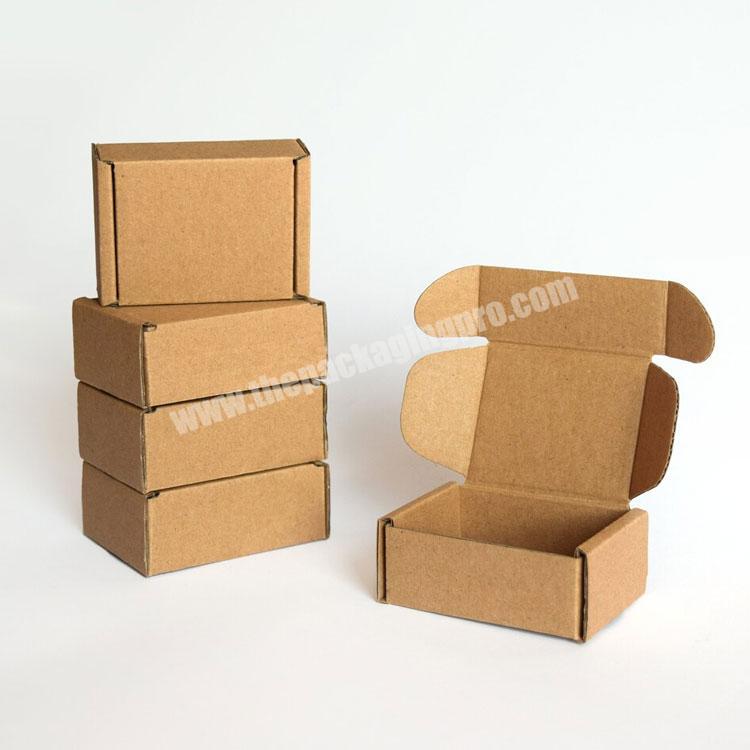 Customized Small Mailer boxes bulk Cardboard sturdy shipping box packaging kraft Corrugated box with print