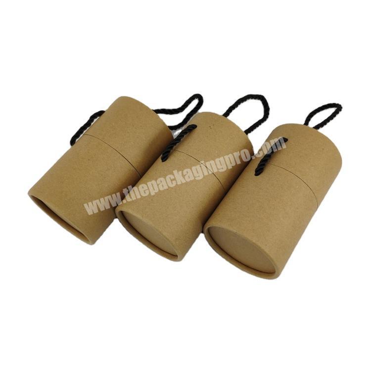 Customized Top Quality Brown Paper Gift Tube Packaging