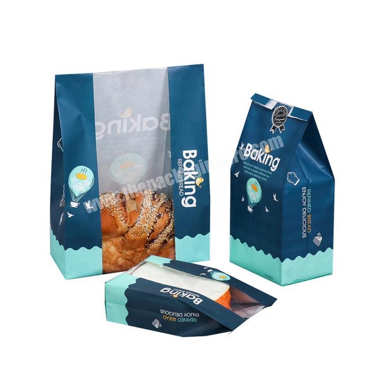Customized biodegradable food bag for bakery shop