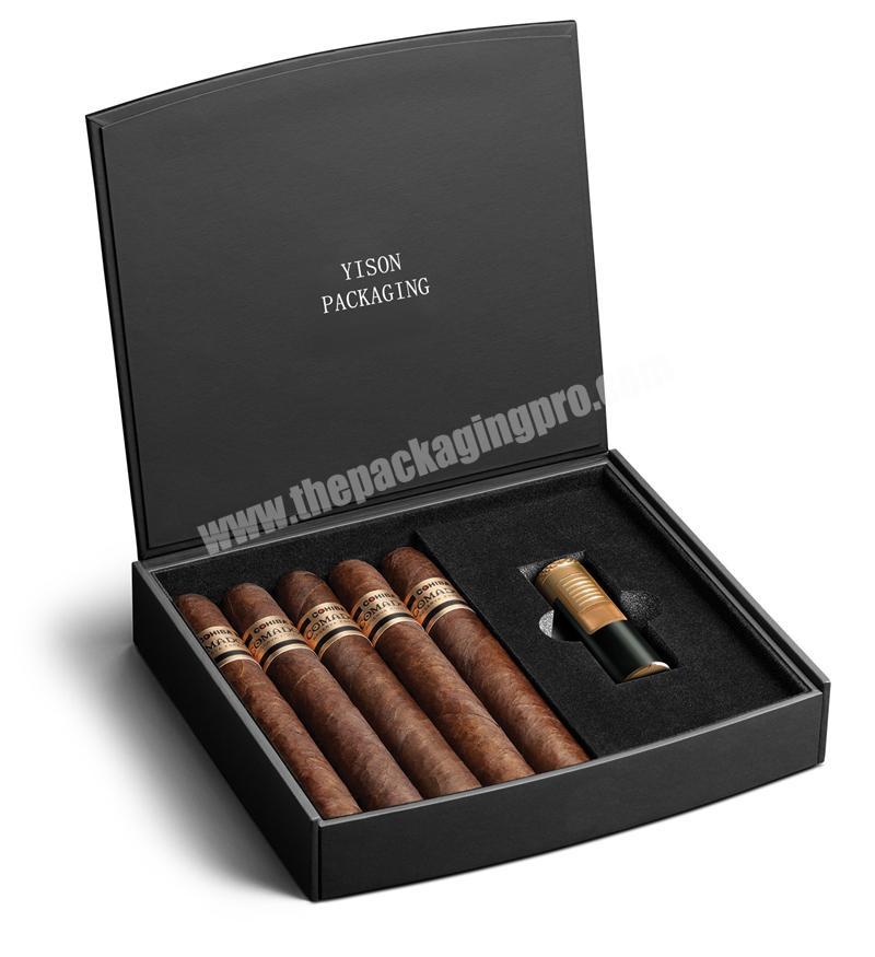 Customized cardboard paper packaging cigar gift box