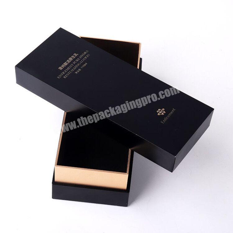 Customized exquisite printing eco friendly luxury skincare cardboard packaging lotion packaging set box