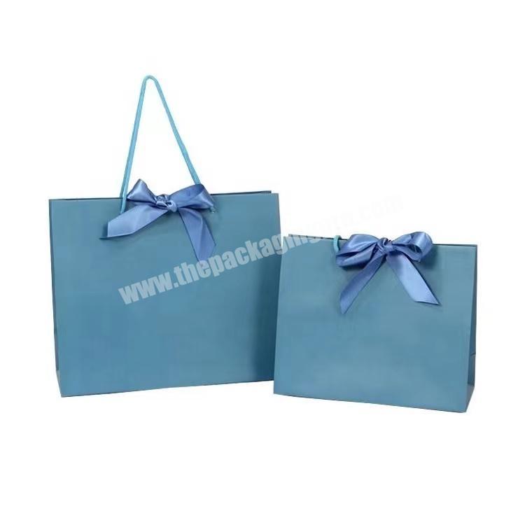 Customized logo printed luxury shopping gift paper bag