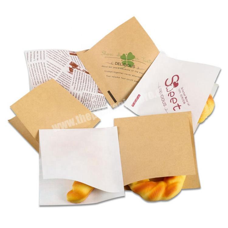 Customized oil proof paper bag for donut