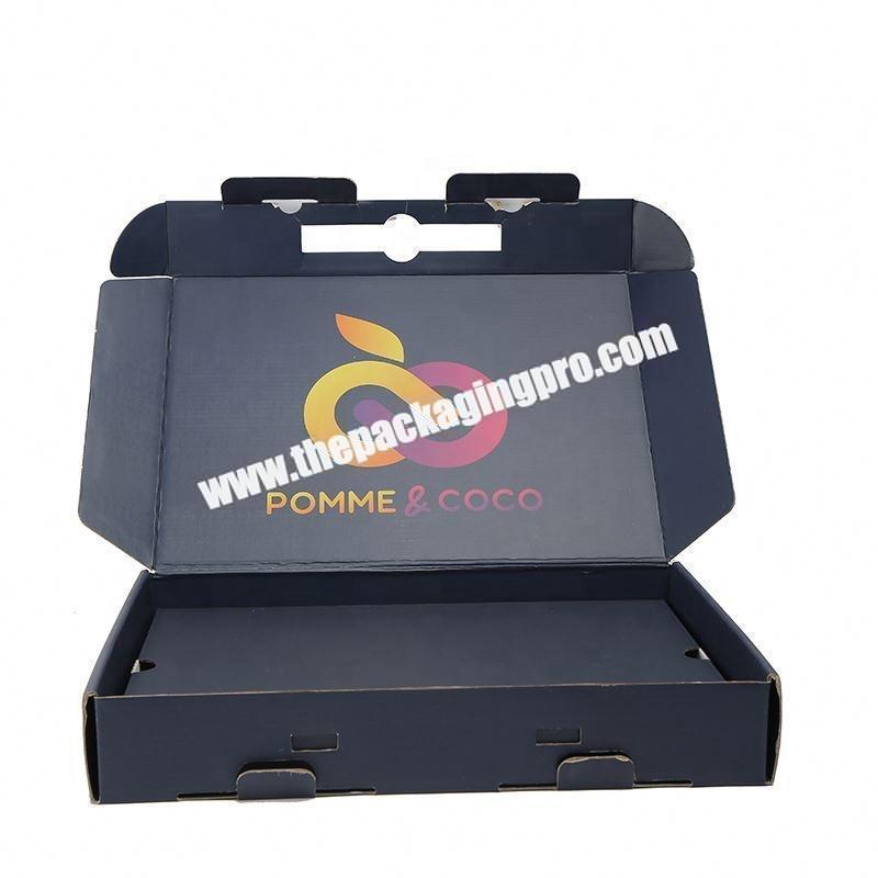 Custom gloss lamination cosmetic paper box with hanger