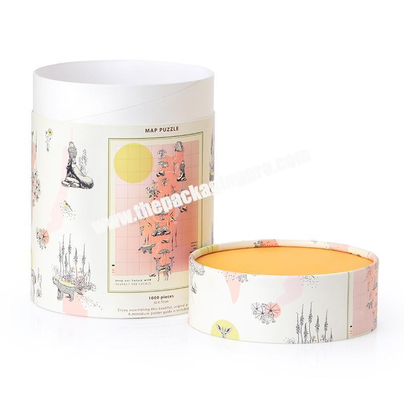 High quality eco friendly material round cylinder paper cardboard tube packaging with custom print