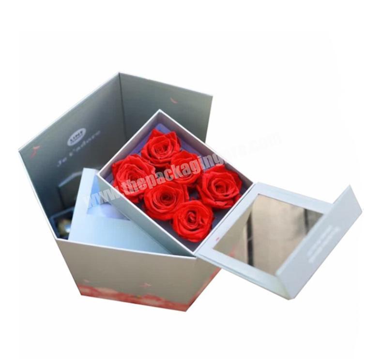 Customized size New Design Luxury Flip Cover Cardboard Decoration Ornament Window Gift Box