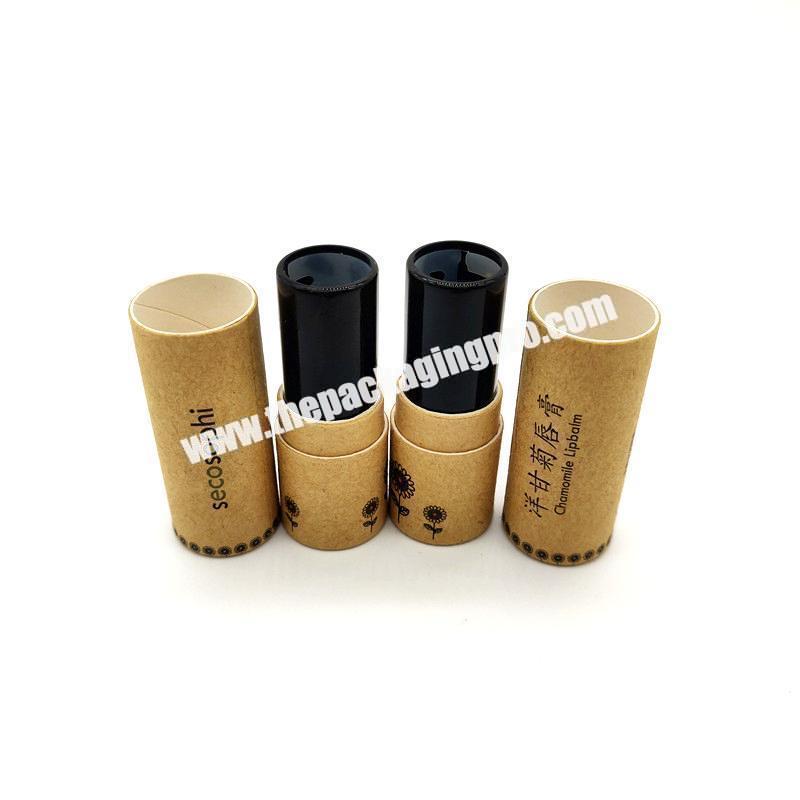 Cylinder Cosmetics Paper Cardboard Tube Packaging Custom Luxury Lipstick Paper Tubes Mascara Paper Tube