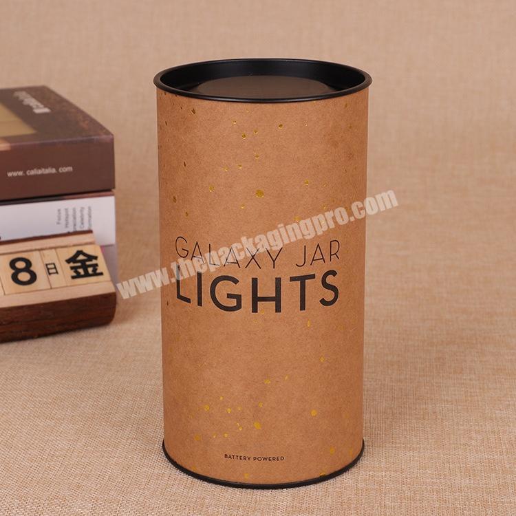 Cylinder granola paper tube packaging cardboard box for mushroom coffee powder