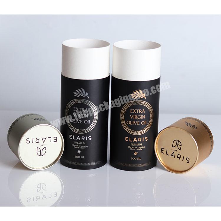 Custom Cosmetic Hair Dye Packaging Paper Tube With Ribbon