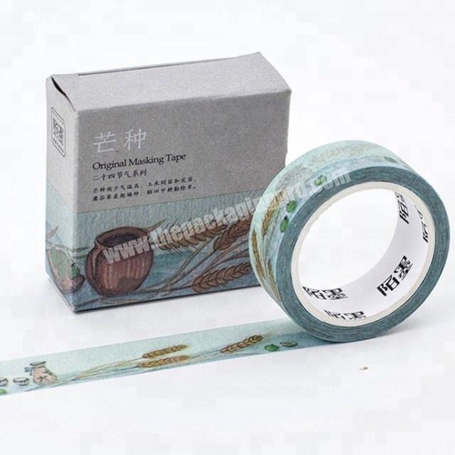 Decorative 24 solar terms custom washi paper tape printed