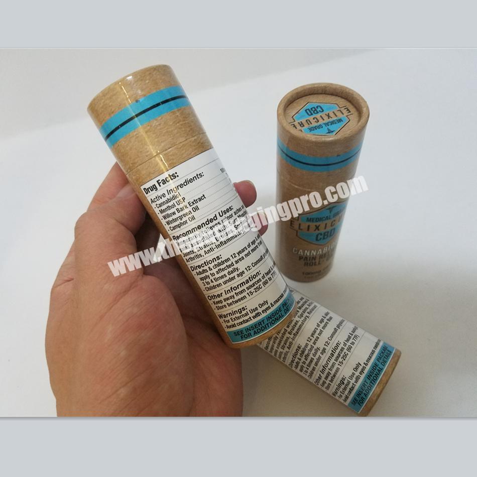 Custom design 75g deodorant stick container biodegradable cosmetic tubes deodorant push up with printing