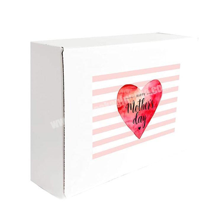 Designed Top Tissues Corrugated Tuck Top Paper Shipping Gift carton Box