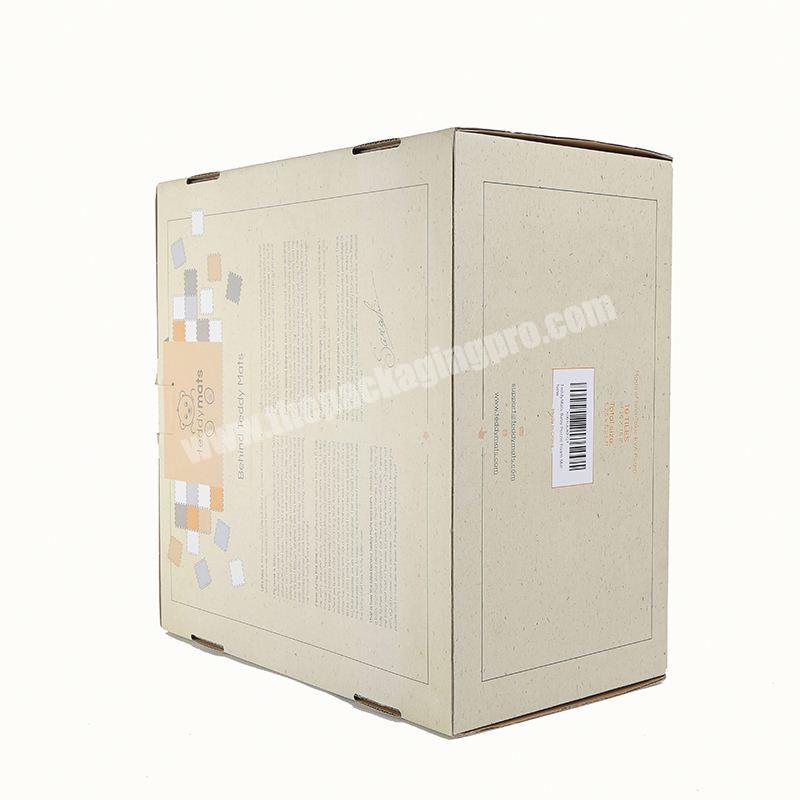 Display storage packaging folding custom corrugated shoe shipping box