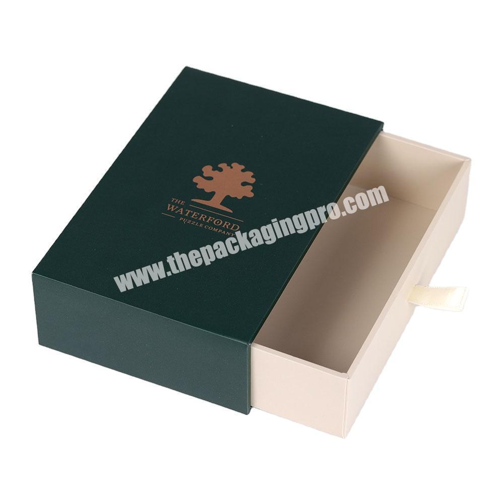 Customize printing logo drawer boxes cardboard sliding gift packaging box