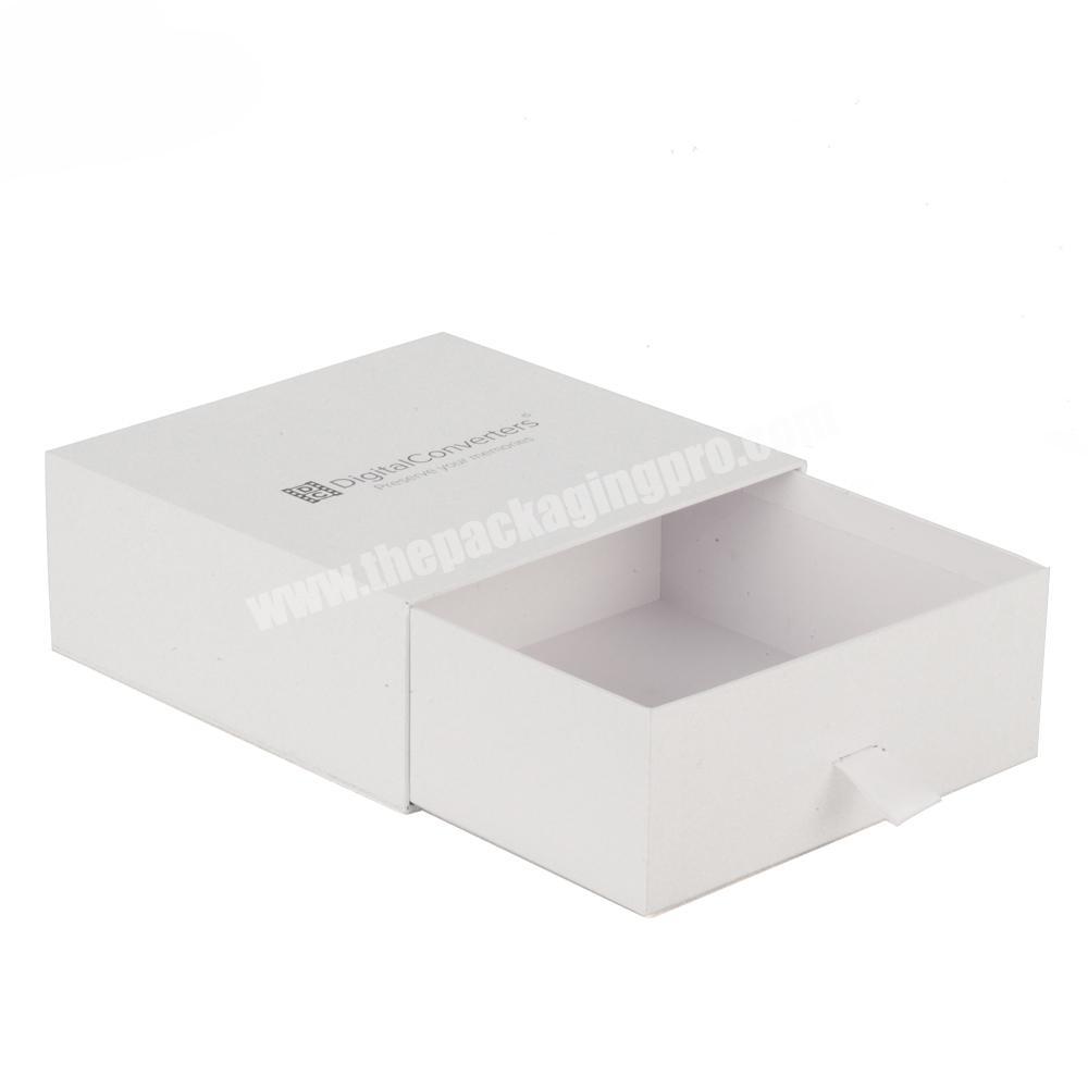 Drawer cardboard personalized box big white clothing packaging box