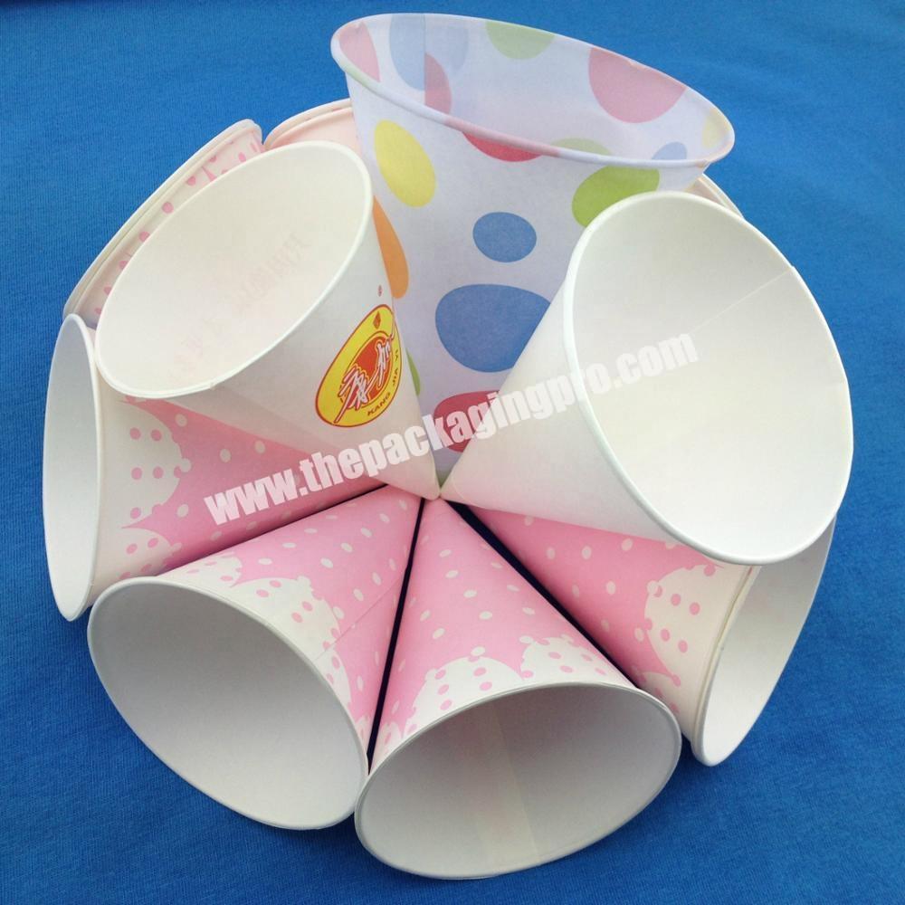 ECO food disposable paper cup ice cream cone cup printing paper ice cream cups