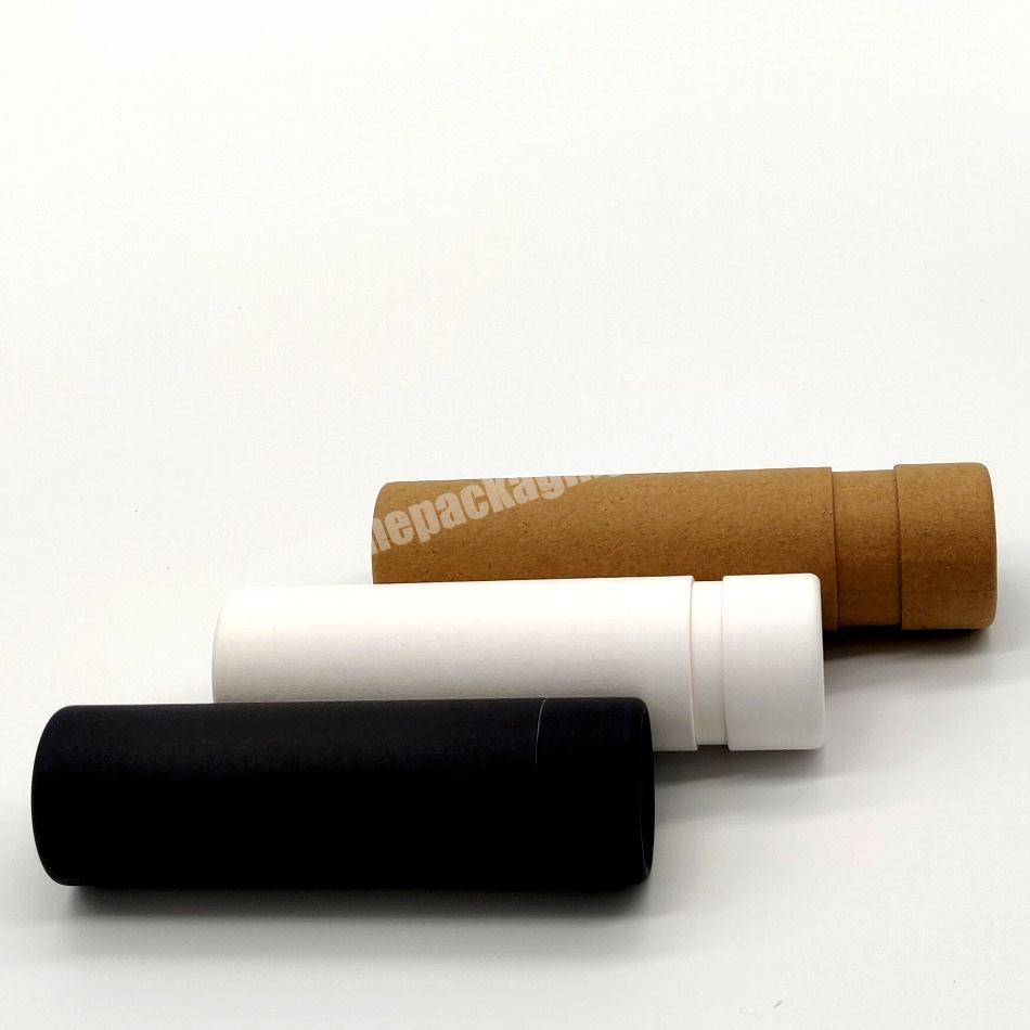 Eco Friendly 5g 7g Cardboard Lip Balm Tube Cardboard Push up Deodorant Containers Paper Tube