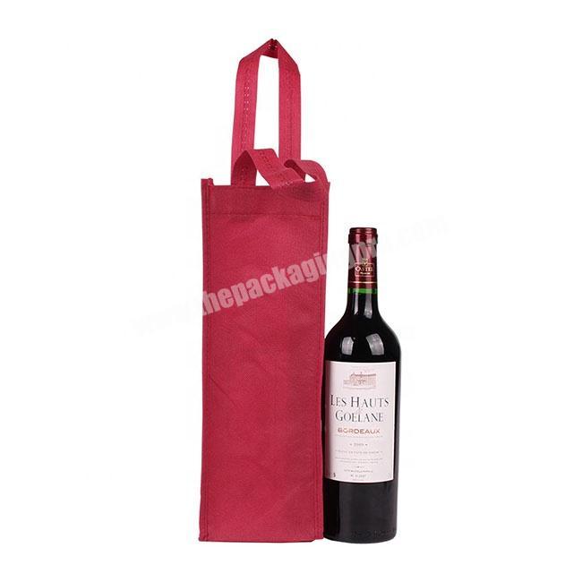 Eco Friendly Custom Design Non Woven Wine Gift Bags Reusable Wine Bag