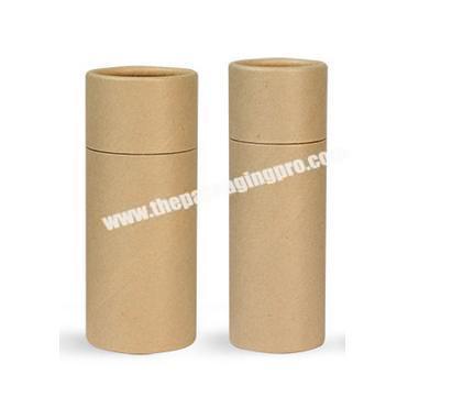 Eco Friendly strong surface  Kraft paper tube with nature color, 4C printing rolled edge for candy  v