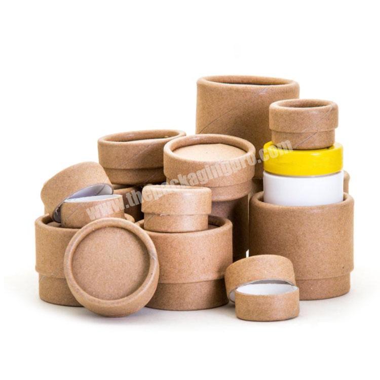 Eco Jar Variety Pack Kraft Cardboard 100% Wax Lined Biodegradable paper Cosmetic tubes packaging