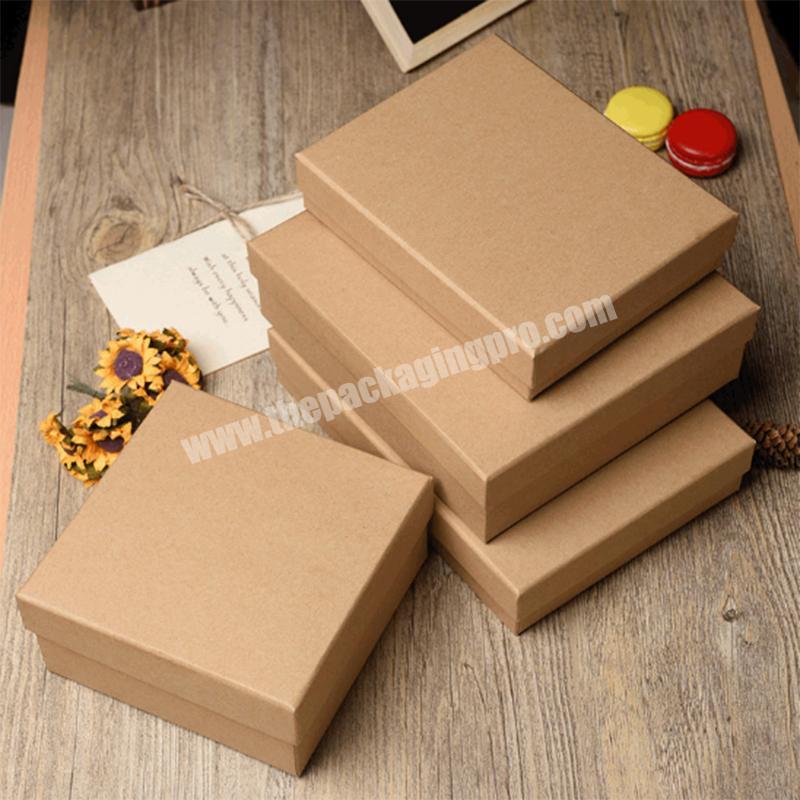 Eco-friendly Biodegradable factory wholesale custom  Kraft Cardboard Paper Box with own logo