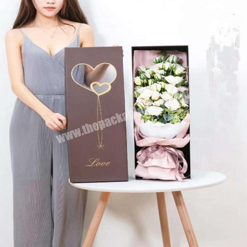 Eco-friendly Biodegradable factory wholesale custom fresh flower packaging big box made in china