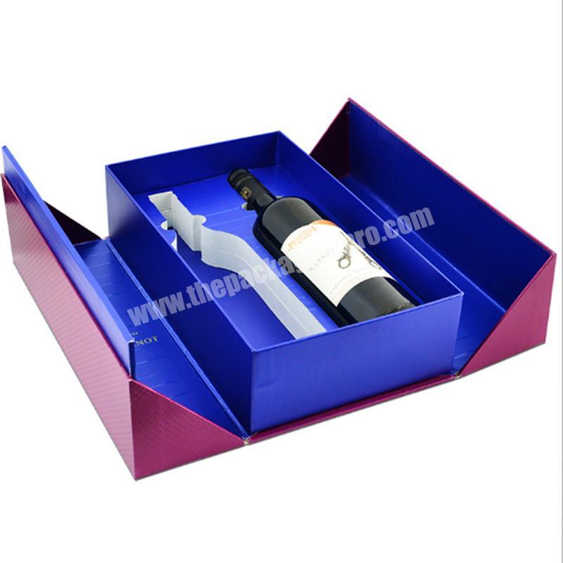Eco-friendly Biodegradable factory wholesale custom grape wine  paper gift boxes