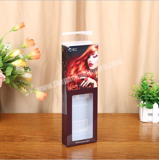 Eco-friendly Biodegradable factory wholesale custom wig paper box with window