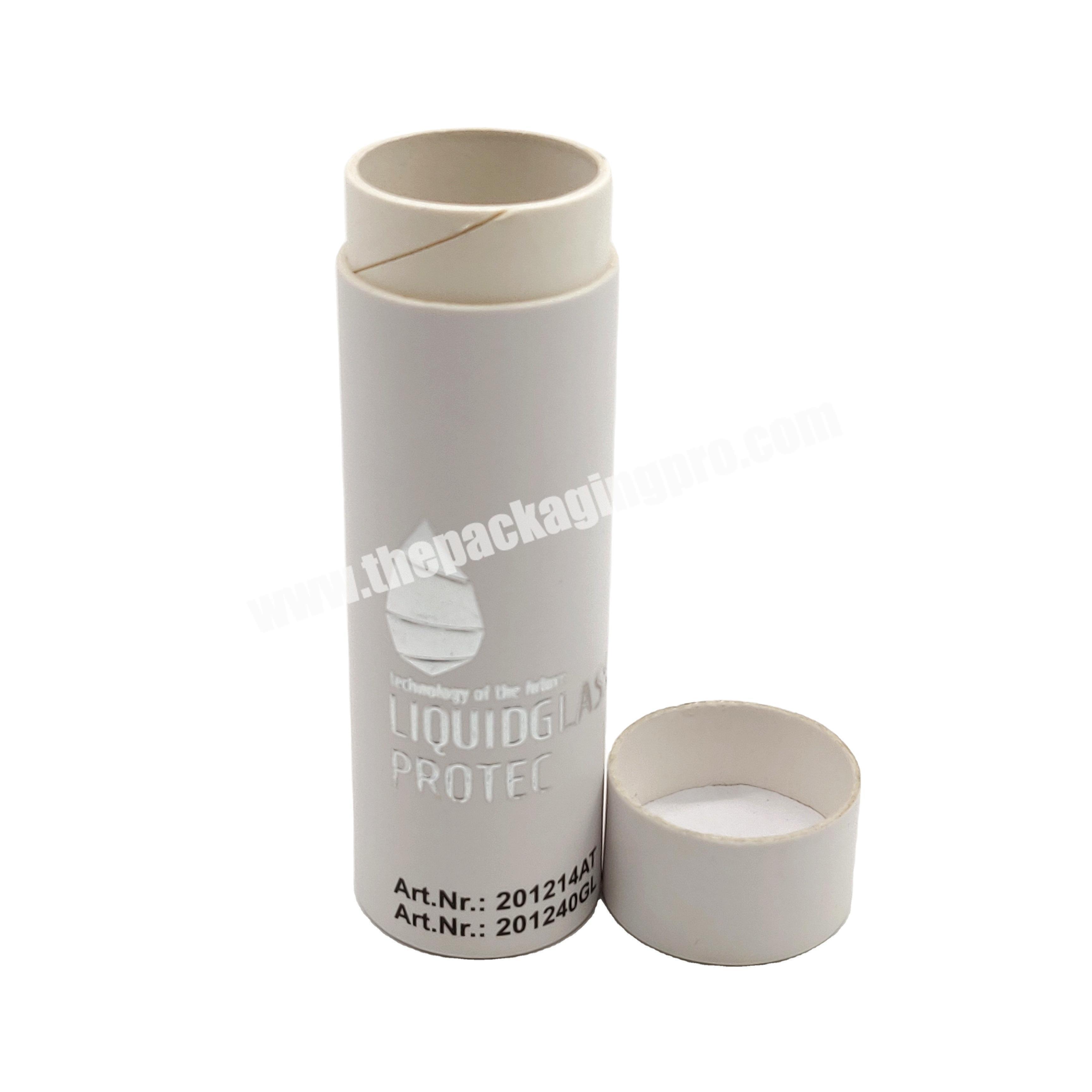 Natural Essential Oil Packing Black Round Cardboard Box Biodegradable Skincare Cosmetics Cardboard Paper Tube