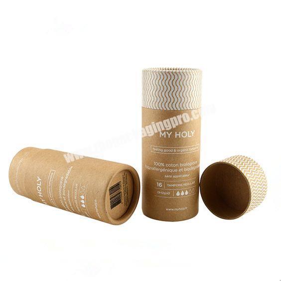 Eco paper kraft cardboard tubes brown kraft paper tube biodegradable cardboard paper packaging box with custom size