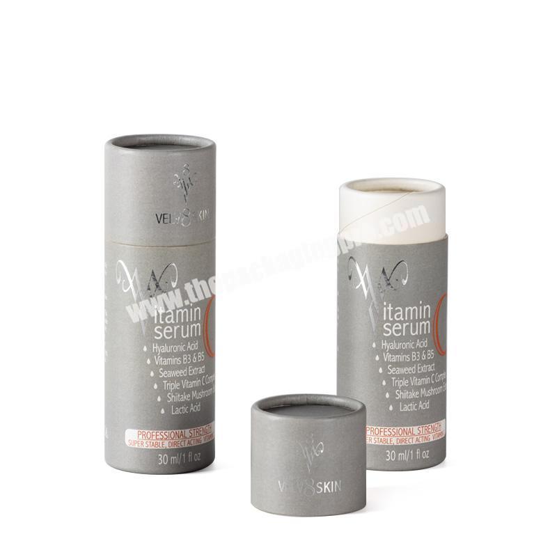 Eco friendly CMYK printing custom  round cardboard boxes luxury essential oil packaging paper tube