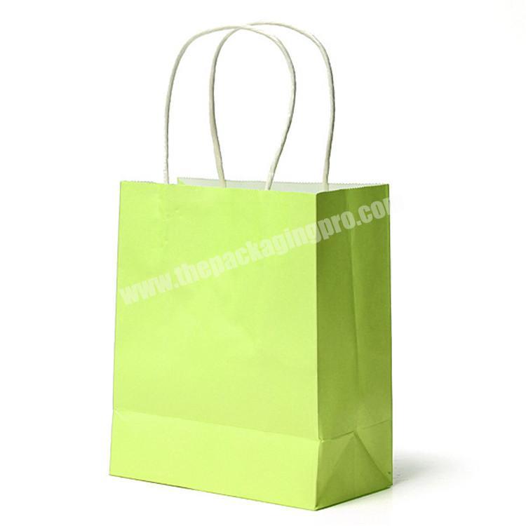 Eco friendly boutique flat bottom customize kraft paper bag