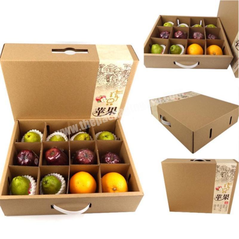 Eco- friendly corrugated cardboard flip fruit gift box