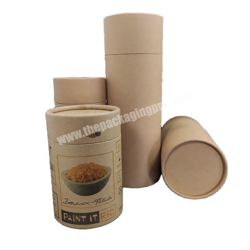 Customized Sizes Luxury Craft Biodegradable Kraft Paper Tube Personal Label Packing of Colourful Matt Gift Box Packaging
