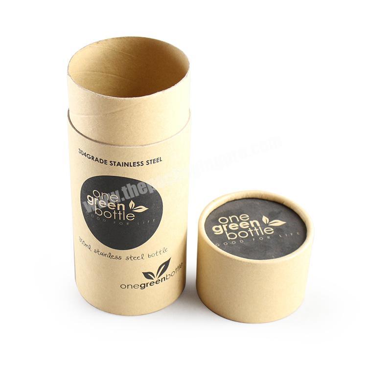 Eco-friendly packaging kraft paper tube exquisite gift paper tube cardboard for packing bottle
