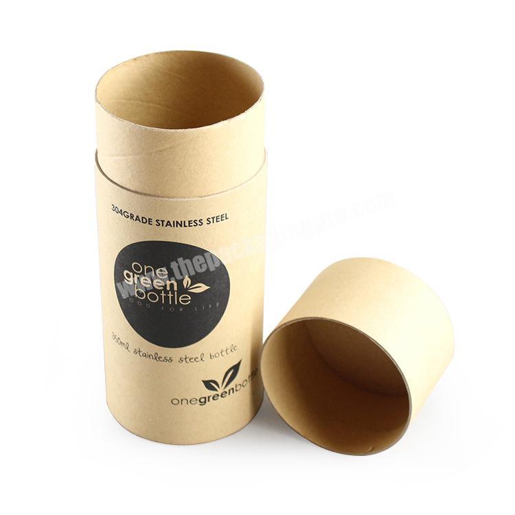 Eco-friendly packaging kraft paper tube exquisite gift paper tube cardboard for packing bottle
