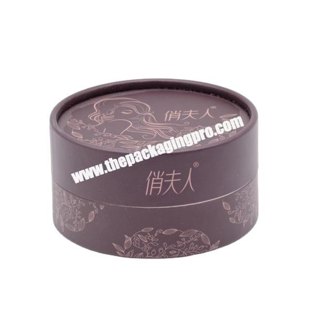 custom eyelash package box round cardboard box with window paper poster round package tube black paper tube pack