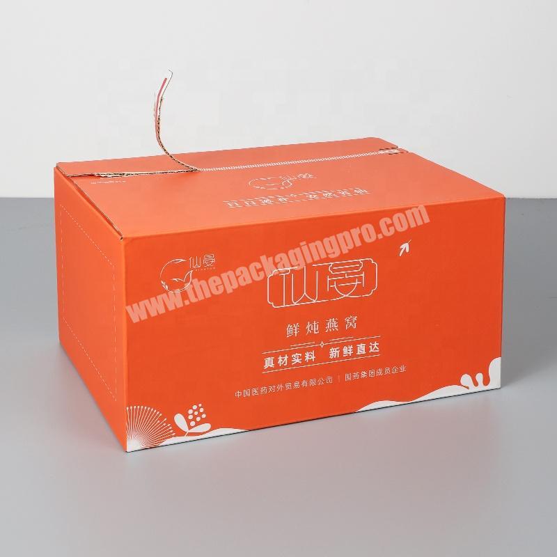 Ecommerce Custom Logo Tear Strip Cardboard Mailer Packaging Adhesive Tear Strip Seal for Box