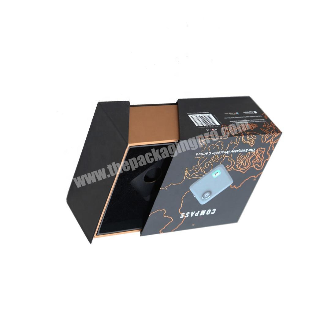 Electronic paper merchandise device packaging box