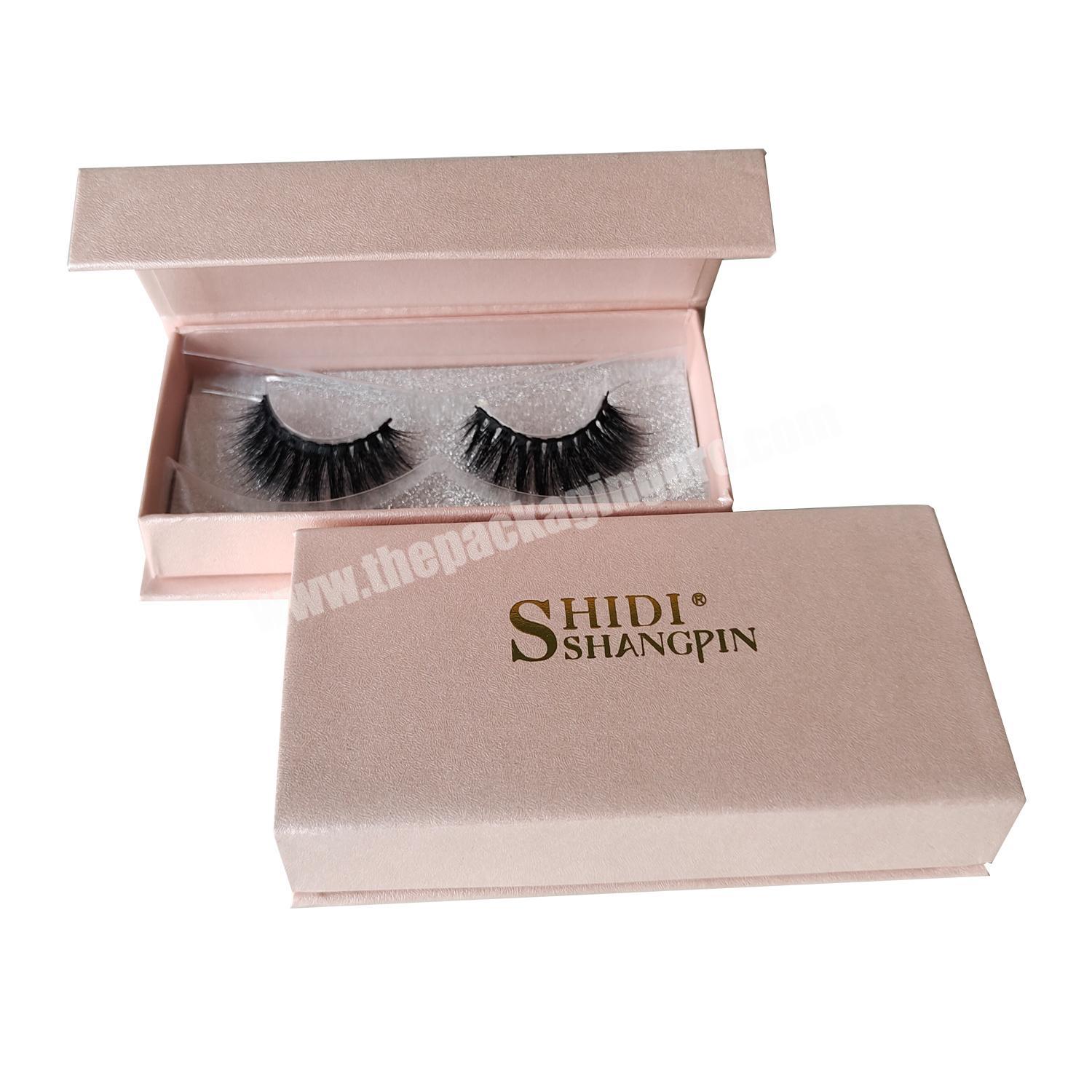 Empty Pink Luxury Cosmetic Gift Vendor Customized Paper Eyelash Packaging Boxes Private Label Custom