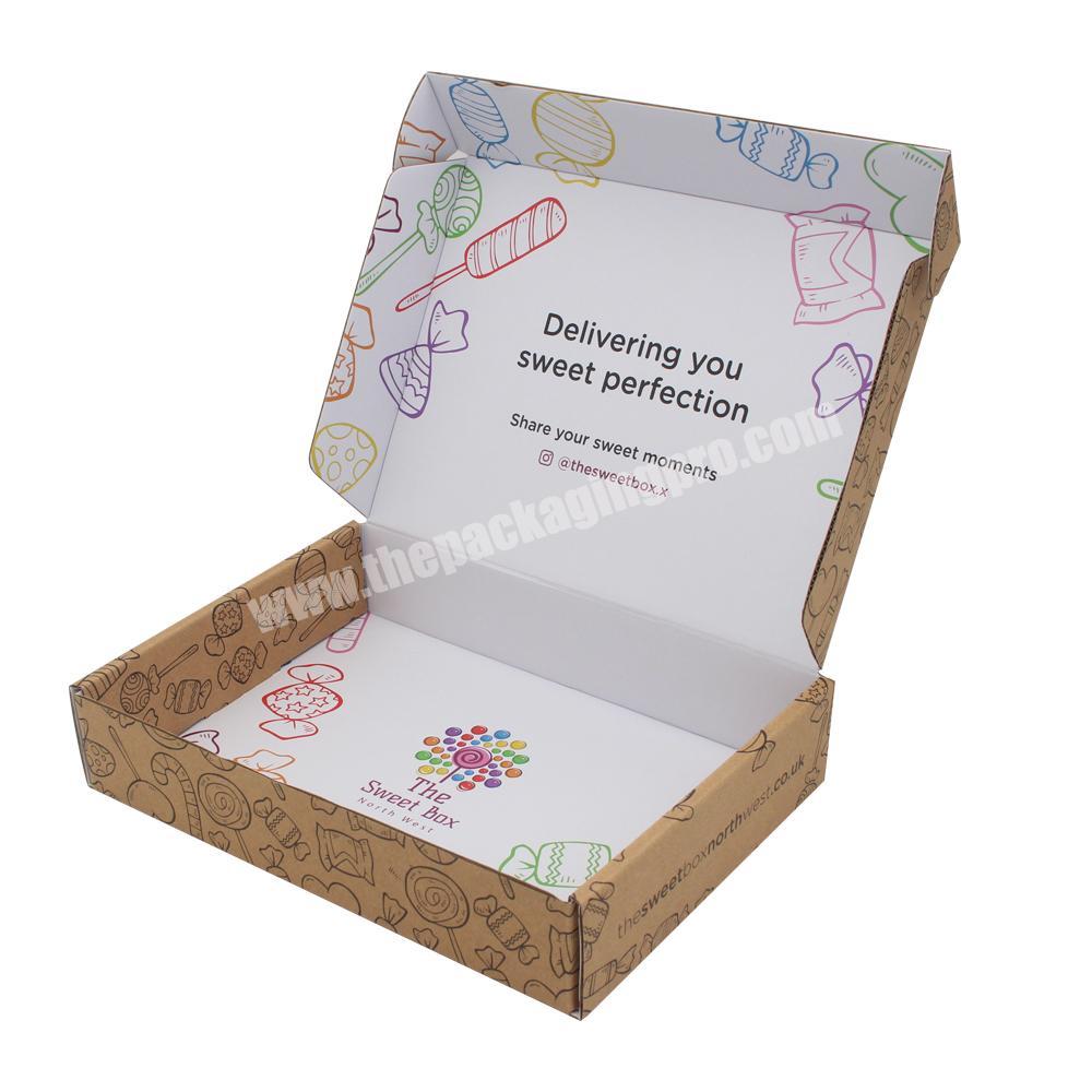 Empty cardboard sweet packaging paper box for sweets