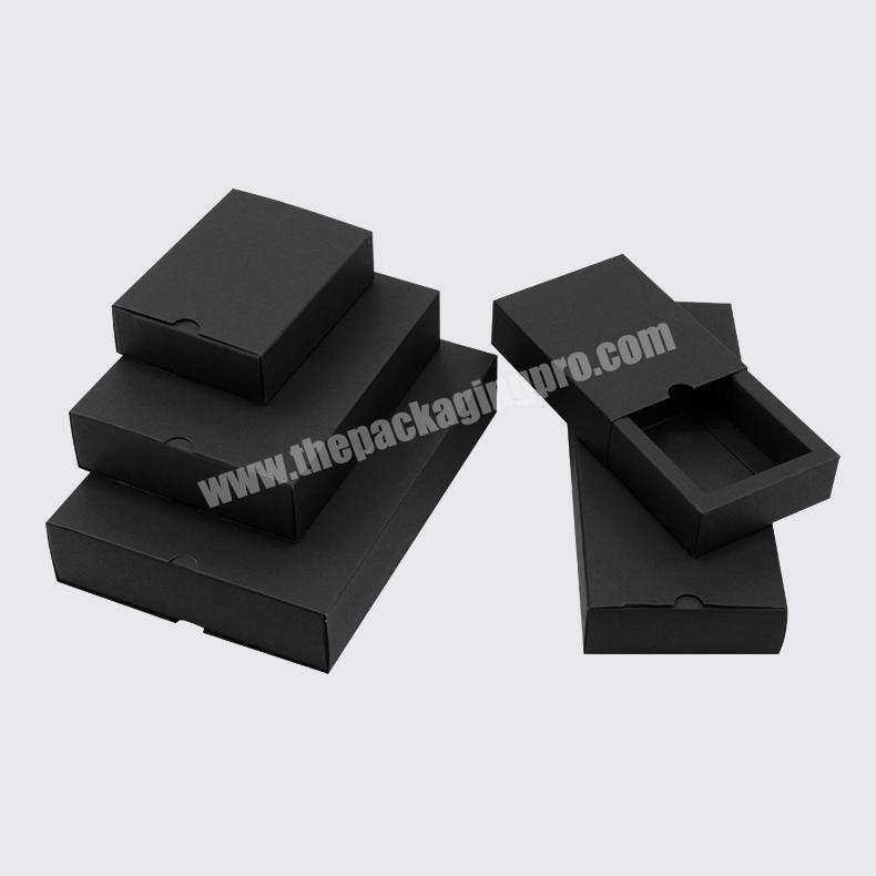 Eyelash Packaging Black Jewelry Square with Drawer Storage Clothing Drawer Packaging Boxing