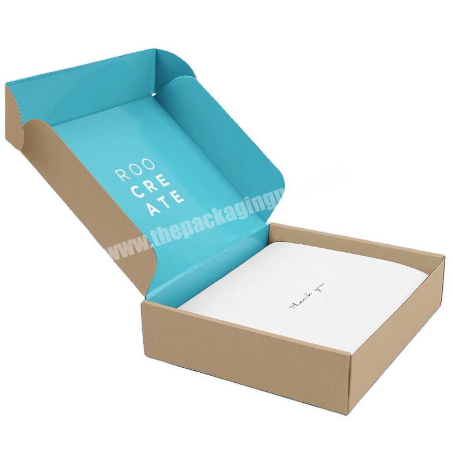 Factory Corrugated Colorful Side Printed Mailer Shipping Paper Box With Your Own Logo