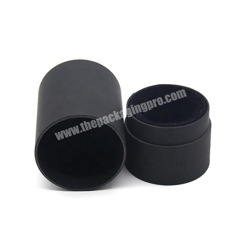 Factory Cost-effective Kraft Cardboard Goods Watch Packaging black paper box Tube For Electronic Products