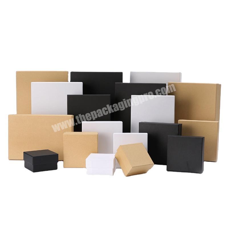 Factory Direct Selling Custom Gift Box Black Paper Packaging Boxes With Lid