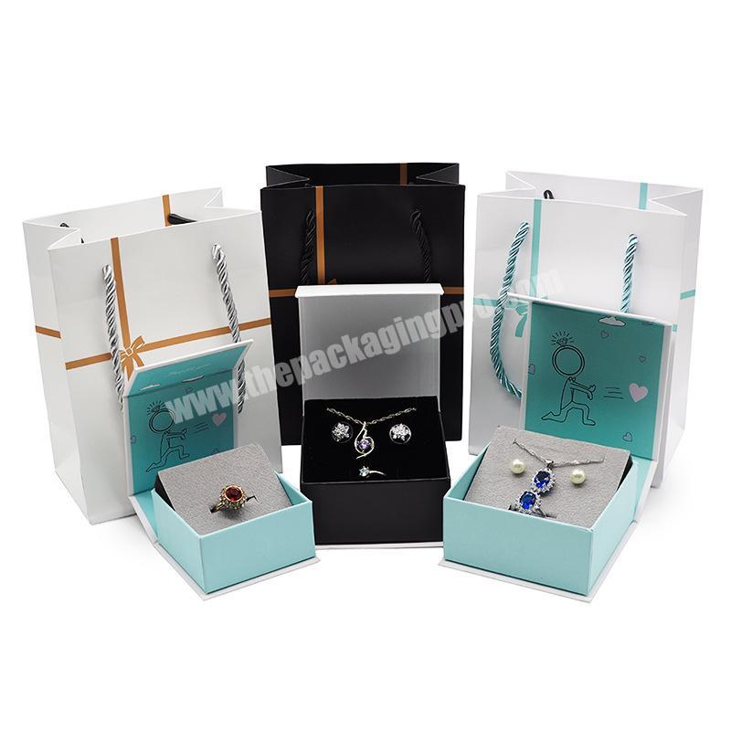 Custom luxury jewelry storage box packaging gifts cheap jewelry box paper